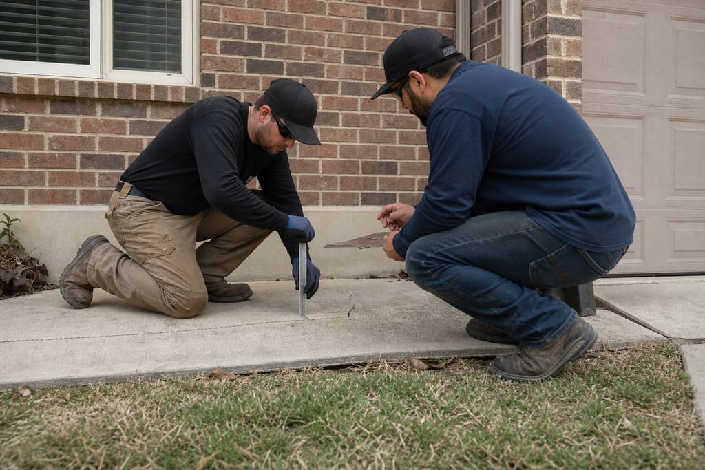 Inspect slab photo